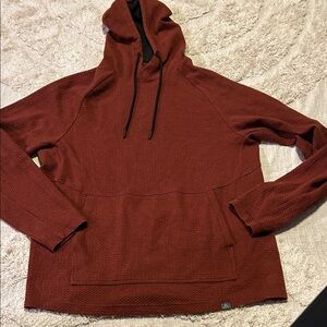 Ascend Brick Red Textured Sweatshirt